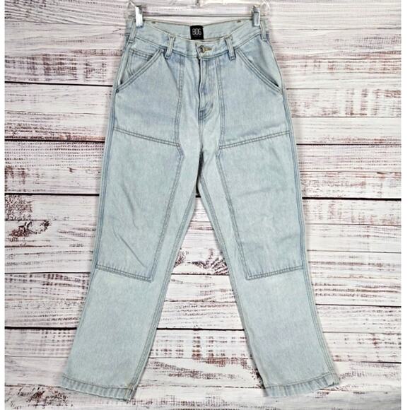 Urban Outfitters BDG Double Knee Jeans 29x28 Light Rinse Slant Pockets Skater - Picture 1 of 13